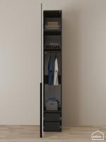 Шкаф с антресолью Linnea MHR-1A-3 2450х400х510 графит-М 11.1.25