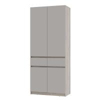 Шкаф 2-х створчатый "Багира" ШК-03 Дуб смоки/Кашемир