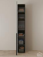 Шкаф с антресолью Linnea MHR-1A-2 2450х400х510 графит-М 11.1.25
