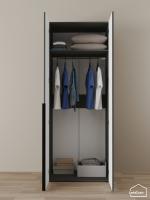 Шкаф Linnea MHR-2-1 2050х800х510 графит-М 11.1.25