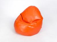 Экокожа Кресло-мешок "Груша" среднее Оранжевый