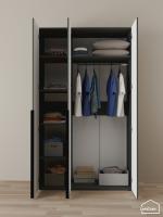 Шкаф Linnea MHR-3-1 2050х1200х510 графит-М 11.1.25