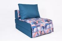 Кресло-кровать "Харви" синий-сноу деним