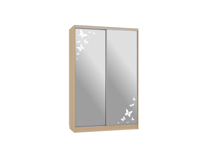 Шкаф-купе Гранд 4-600* бабочки (полки справа)(1 500х604х2 305)