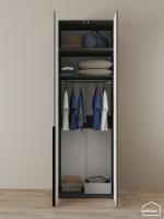 Шкаф с антресолью Linnea MHR-2A-1 2450х800х510 графит-М 11.1.25