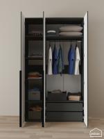Шкаф Linnea MHR-3-2 2050х1200х510 графит-М 11.1.25