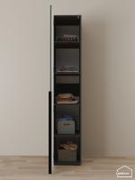 Шкаф Linnea MHR-1-2 2050х400х510 графит-М 11.1.25