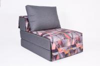 Кресло-кровать "Харви" серый-сноу манго