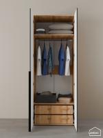 Шкаф Linnea MHR-2-3 2050х800х510 дв-М 11.1.25