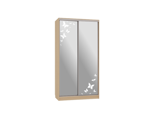 Шкаф-купе Рио 4-600* бабочки (полки справа)(1 200х604х2 305)