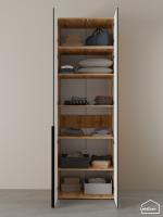 Шкаф с антресолью Linnea MHR-2A-2 2450х800х510 дв-М 11.1.25