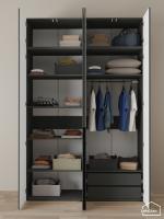 Шкаф с антресолью Linnea MHR-4A-2 2450х1600х510 графит-М 11.1.25