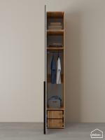 Шкаф с антресолью Linnea MHR-1A-3 2450х400х510 дв-М 11.1.25