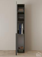 Шкаф с антресолью Linnea MHR-1A-1 2450х400х510 графит-М 11.1.25