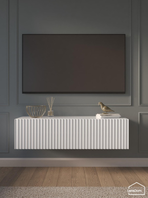 Тумба подвесная под телевизор Lines MTV4-MA 300х1150х315 Белый-М 10.1.1