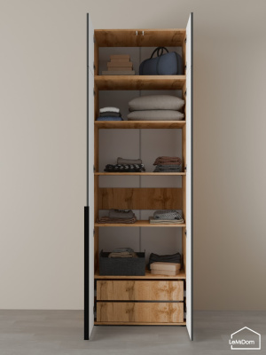 Шкаф с антресолью Linnea MHR-2A-4 2450х800х510 дв-М 11.1.25