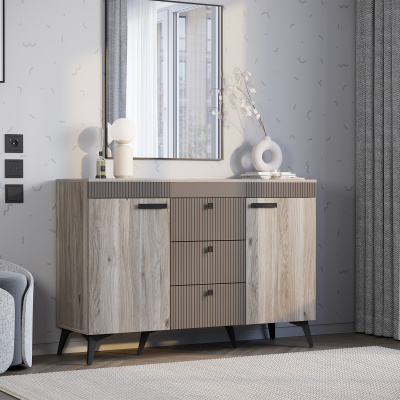 Комод "Кассандра" КМ-12 Дуб Смоки/MF14