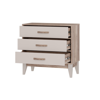 Комод "Скандика" КМ-01 дуб смоки/кашемир