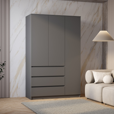 Шкаф 3-х створчатый "Симпл" ШК-08 графит