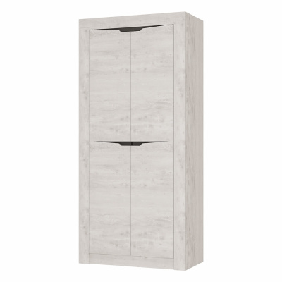 "Леонардо" ШК-36 Бетон пайн светлый/графит