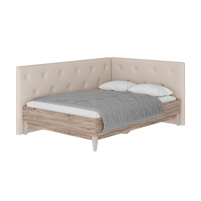 Кровать 1,4 м "Скандика" КР-14 дуб смоки