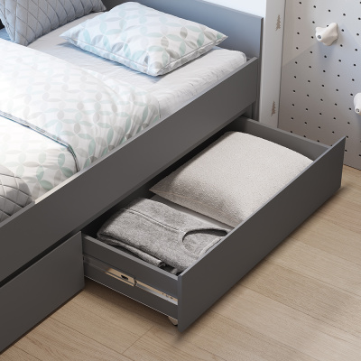 Кровать 1,4 м "Симпл" КР-12 графит