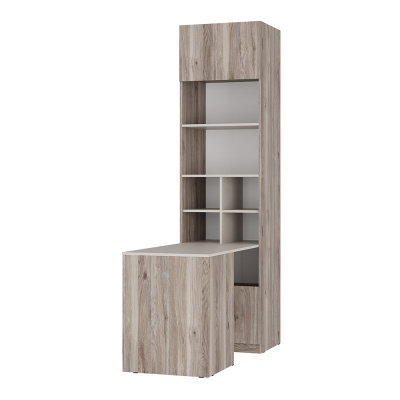 Стол-шкаф "Урбан" СШ-01 Дуб смоки/Кашемир