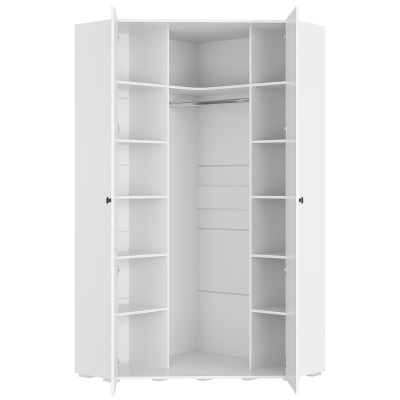 Шкаф угловой "Софт" ШКУ-01 Белый/Эмаль белая (F26)