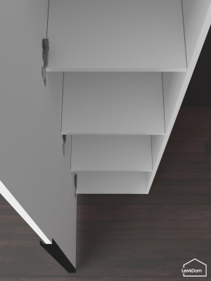 Шкаф Linnea MHR-1-2 2050х400х510 Белый-М 11.1.1