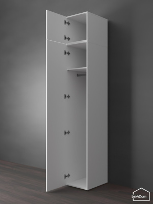 Шкаф с антресолью Linnea MHR-1POA-1 2450х400х510 Белый-М 11.1.1