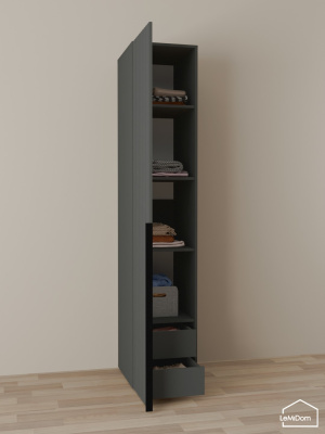 Шкаф Linnea MHR-1-4 2050х400х510 графит-М 11.1.25