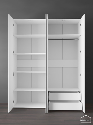 Шкаф Linnea MHR-4PO-2 2050х1600х510 Белый-М 11.1.1