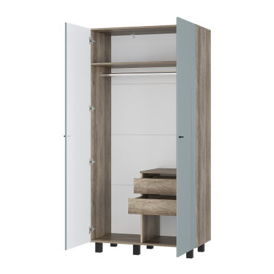 Шкаф 2-х створчатый "Олива" ШК-03 Дуб каньон/MF11