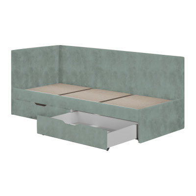 Кровать односпальная "Лео" КР-49 Белый/Эвкалипт