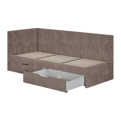 Кровать односпальная "Лео" КР-49 Белый/Маренго