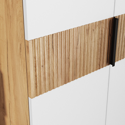 Шкаф 2-х створчатый "Сандра" ШК-04 Крафт/Белый/Тортуга (М27)