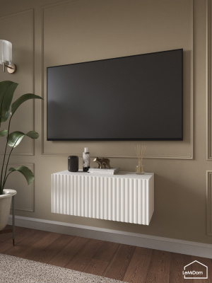 Тумба подвесная под телевизор Lines MTV1-MA 300х750х315 Белый-М 10.1.2