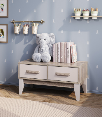 Тумба "Скандика" ТБ-17 дуб смоки/кашемир