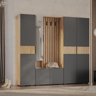 Прихожая "Сандра" ПР-03 Крафт/Графит