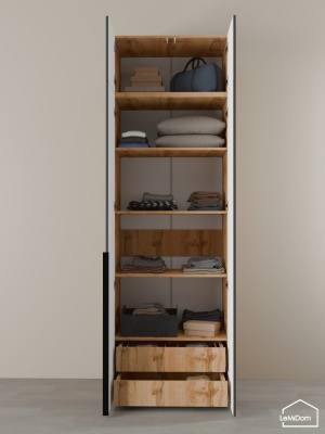 Шкаф с антресолью Linnea MHR-2A-4 2450х800х510 дв-М 11.1.25