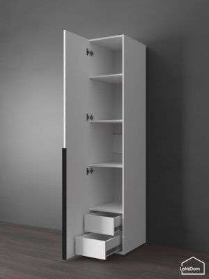 Шкаф Linnea MHR-1-4 2050х400х510 Белый-М 11.1.1