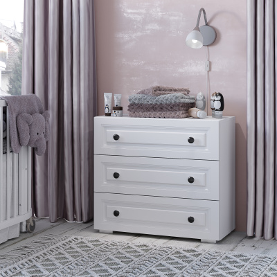 Комод "Софт" КМ-01 Белый/Эмаль белая (F26)