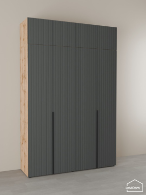 Шкаф с антресолью Linnea MHR-4A-1 2450х1600х510 дв-М 11.1.25