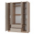 Шкаф 4-х створчатый "Эмилия" ШК-11 Дуб смоки/айриш (MF03)