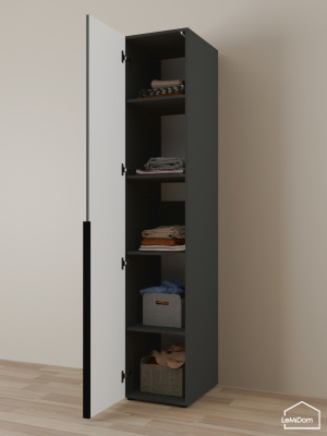 Шкаф Linnea MHR-1-2 2050х400х510 графит-М 11.1.25