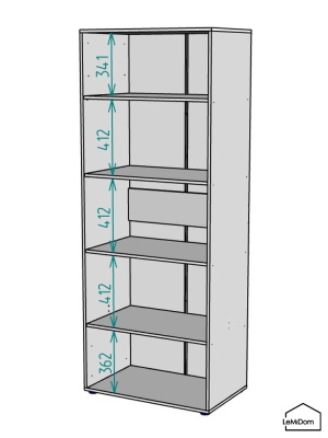 Шкаф Linnea MHR-2-2 2050х800х510 дв-М 11.1.25