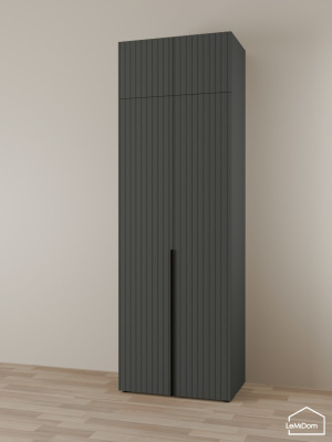 Шкаф с антресолью Linnea MHR-2A-1 2450х800х510 графит-М 11.1.25