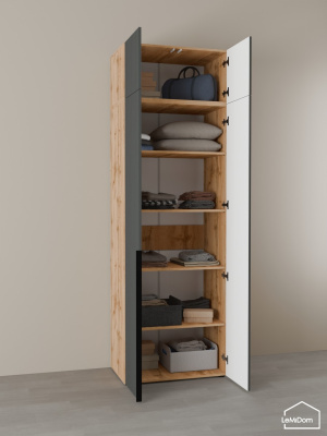 Шкаф с антресолью Linnea MHR-2A-2 2450х800х510 дв-М 11.1.25