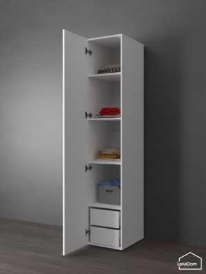 Шкаф Linnea MHR-1PO-4 2050х400х510 Белый-М 11.1.1