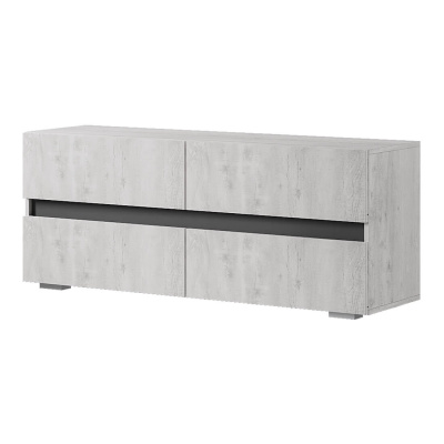 Тумба под ТВ "Мрия" ТБ-07 Бетон пайн светлый/графит